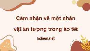 Cảm nhận về một nhân vật ấn tượng trong áo tết