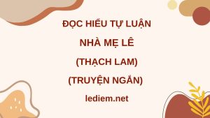 đọc hiểu nhà mẹ lê ; nhà mẹ lê đọc hiểu