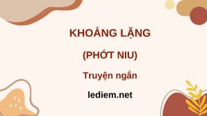 khoảng lặng ; đọc hiểu khoảng lặng