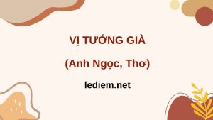 vị tướng già anh ngọc ; đọc hiểu vị tướng già