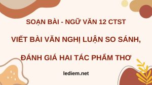 nghị luận so sánh đánh giá hai tác phẩm thơ ; viết bài văn nghị luận so sánh đánh giá hai tác phẩm thơ