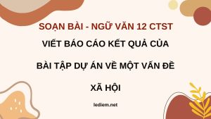 Viết báo cáo kết quả của bài tập dự án về một vấn đề xã hội