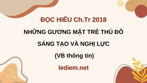 những gương mặt trẻ thủ đô sáng tạo và nghị lực ; đọc hiểu những gương mặt trẻ thủ đô sáng tạo và nghị lực