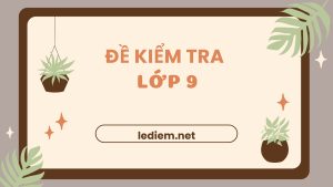 Đề kiểm tra Lớp 9